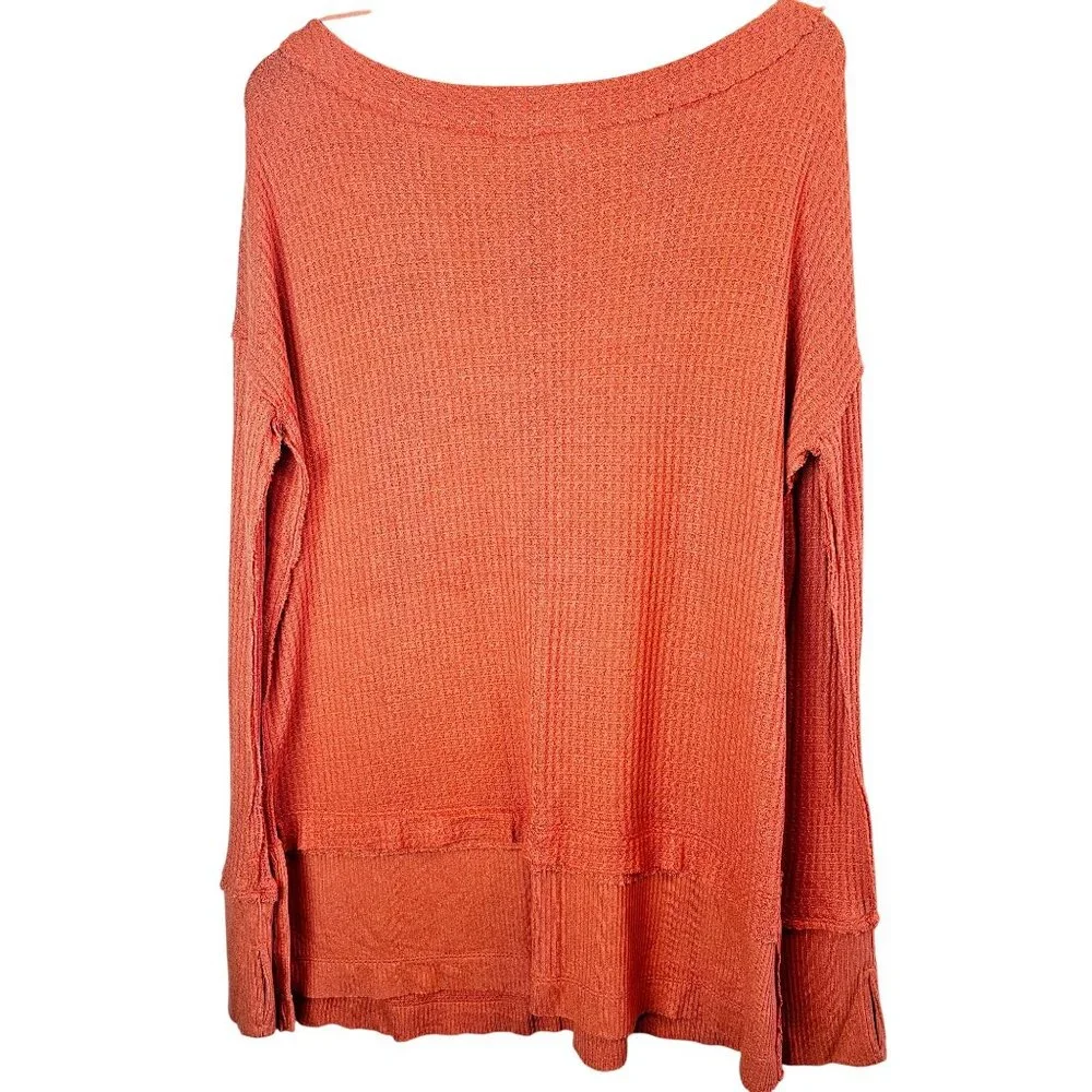 We the Free, Free People, North Shore Thermal Tunic Top, Coral, S - Picture 5 of 9